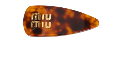 Miu Miu Logo Hair Clip, front view